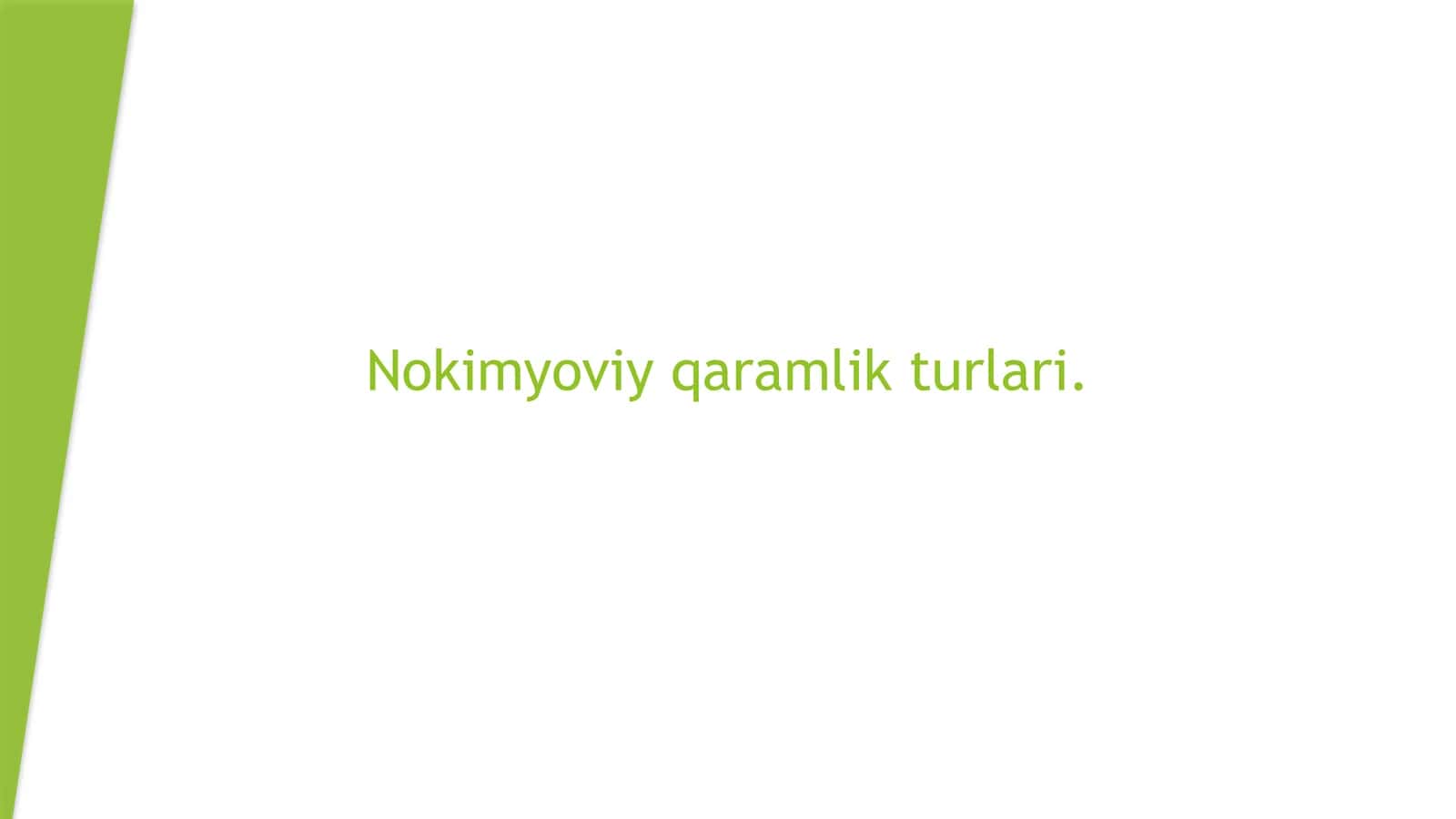 Nokimyoviy qaramlik turlari