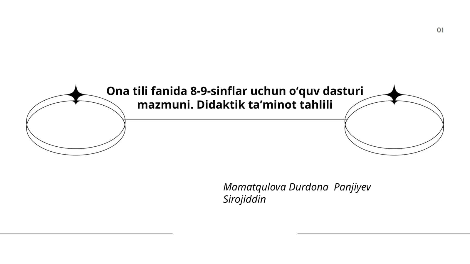 Ona tili fanida 8-9-sinflar uchun oʻquv dasturi mazmuni. Didaktik taʼminot tahlili
