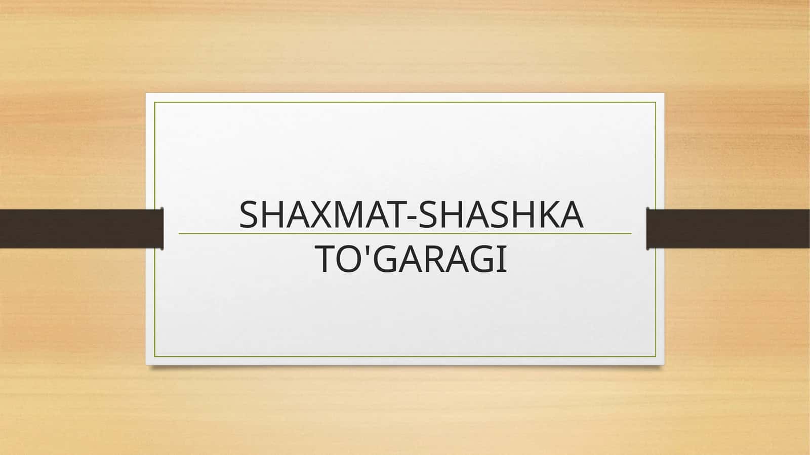 Shaxmat
