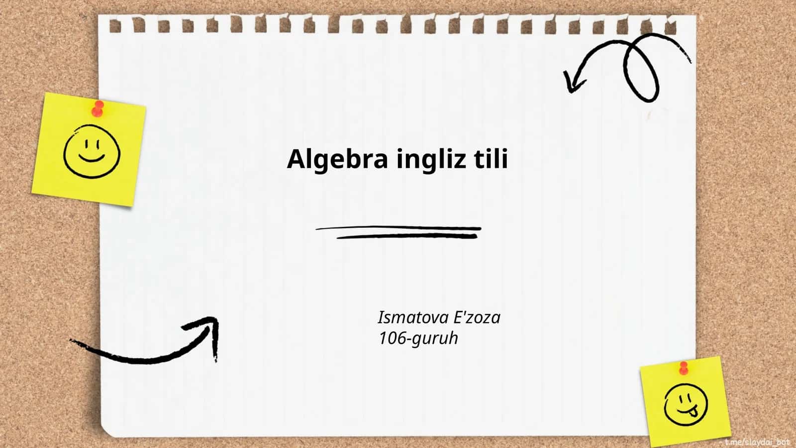 Algebra ingliz tili
