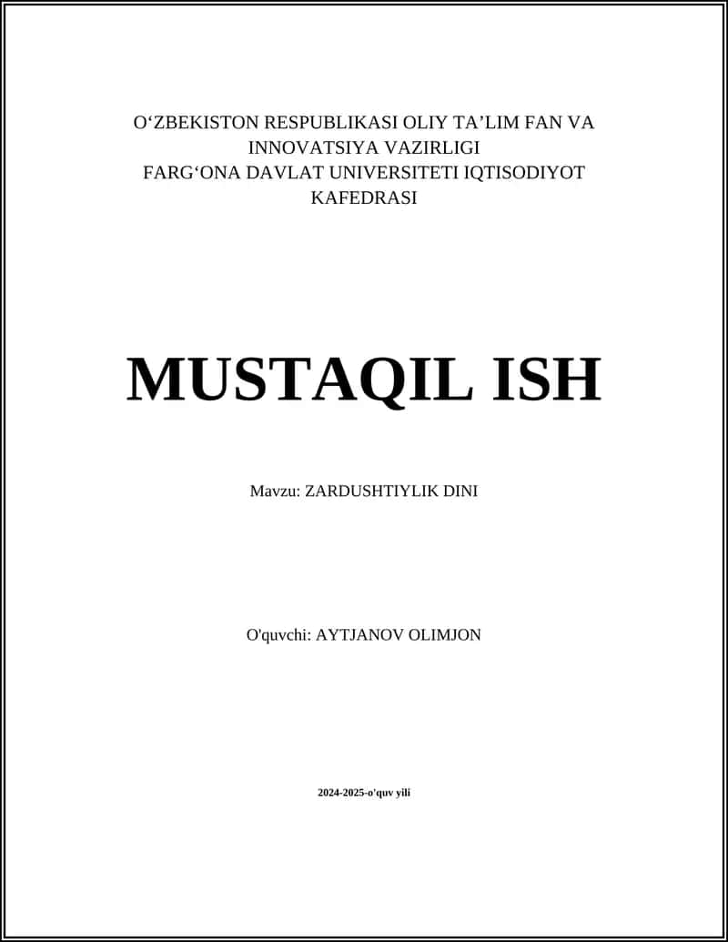 ZARDUSHTIYLIK DINI
