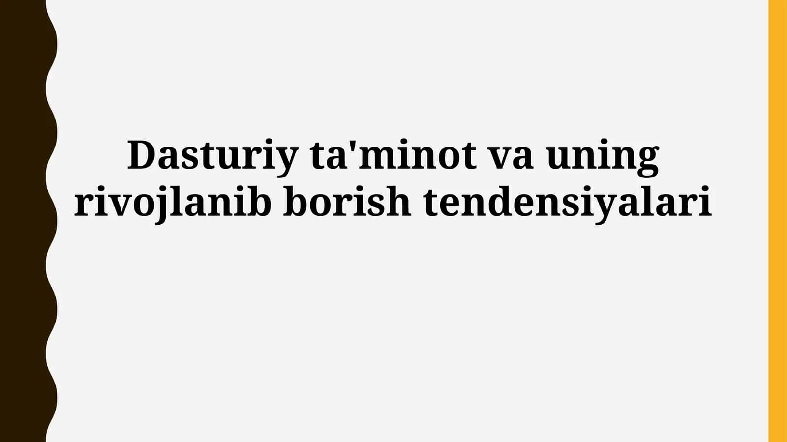 Dasturiy ta'minot va uning rivojlanibborishtendensiyalari