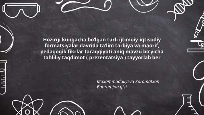 Ta'lim Tarbiya va Maorif Tahliliy Taqdimot