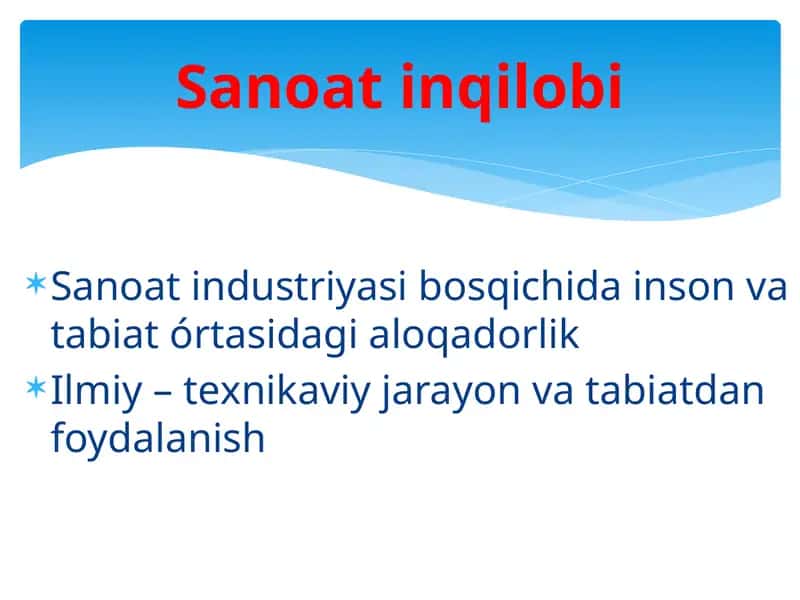 Sanoat inqilobi