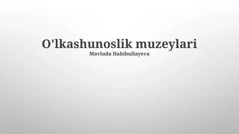 Etnografik Muzeylar Rolı