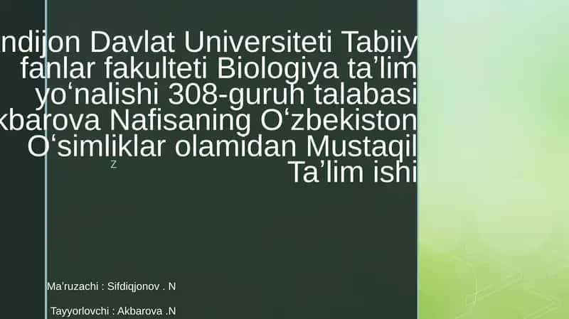 Togʻhududlarida uchraydiganoʻsimliklar