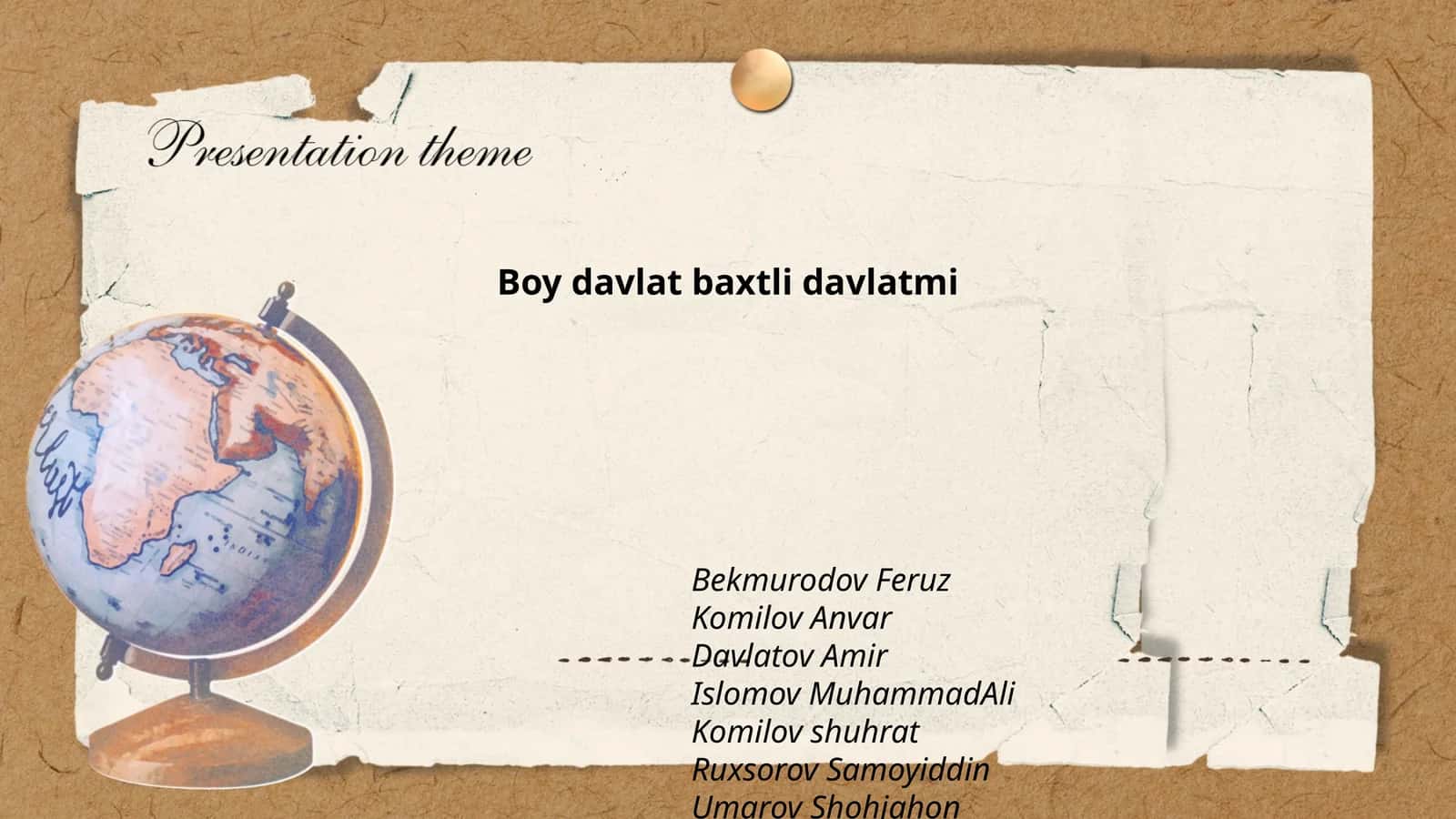 Boy davlat baxtli davlatmi