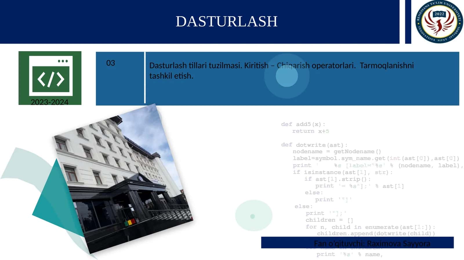 DASTURLASHI