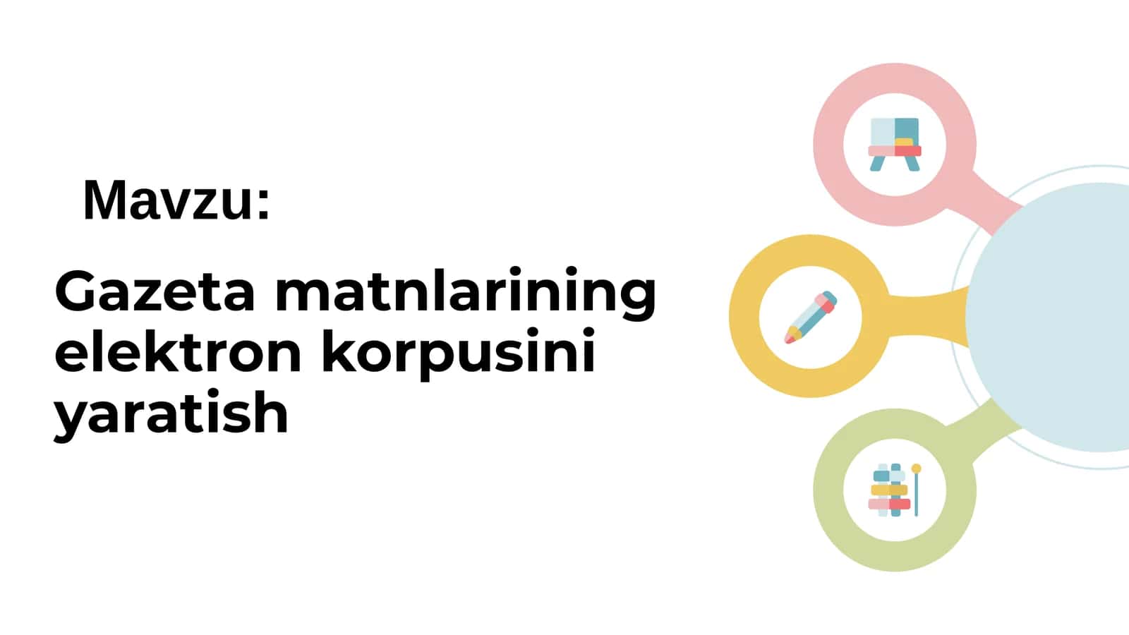 Gazeta matnlarining elektron korpusini yaratish
