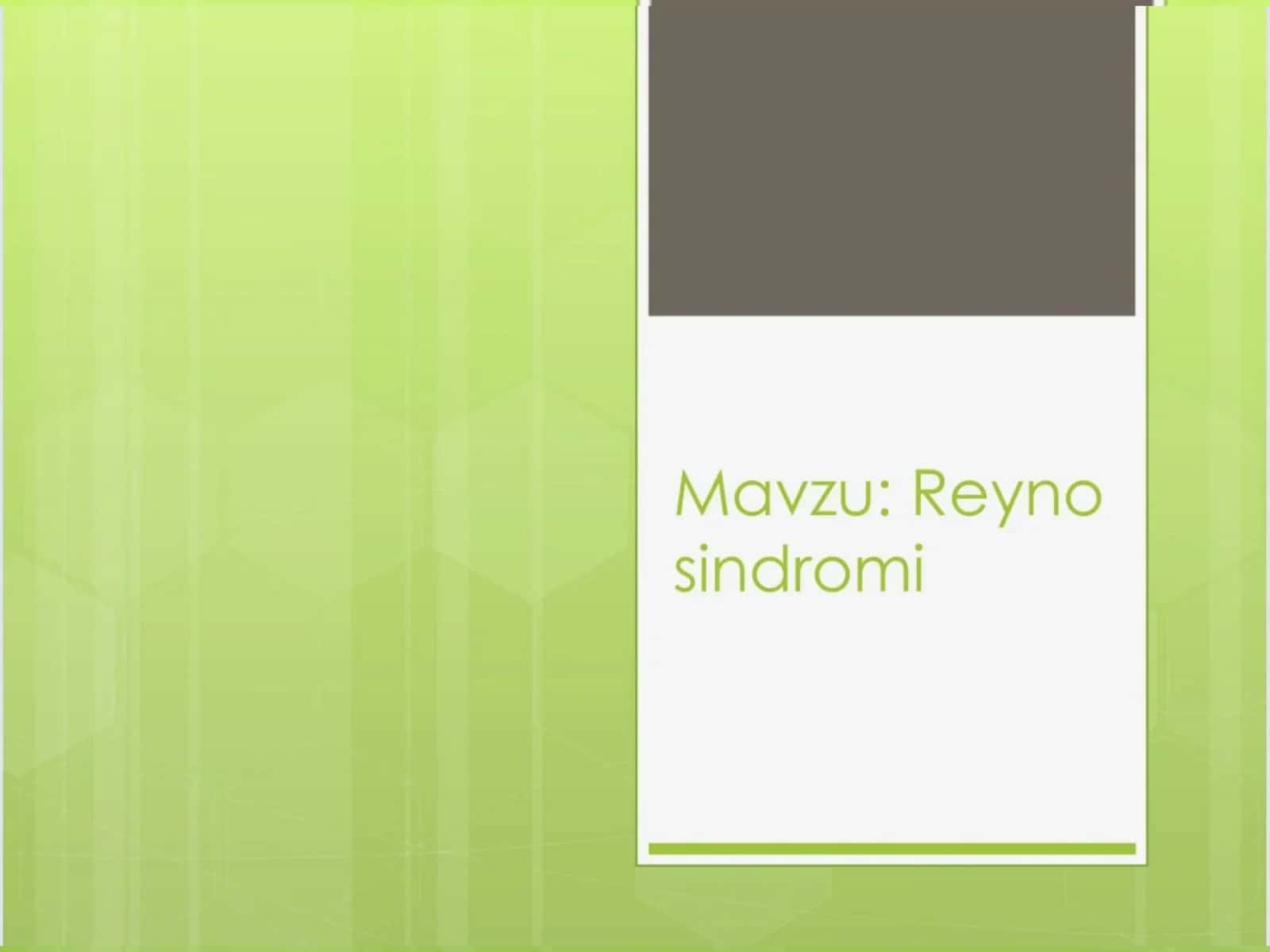 Reyno kasalligi