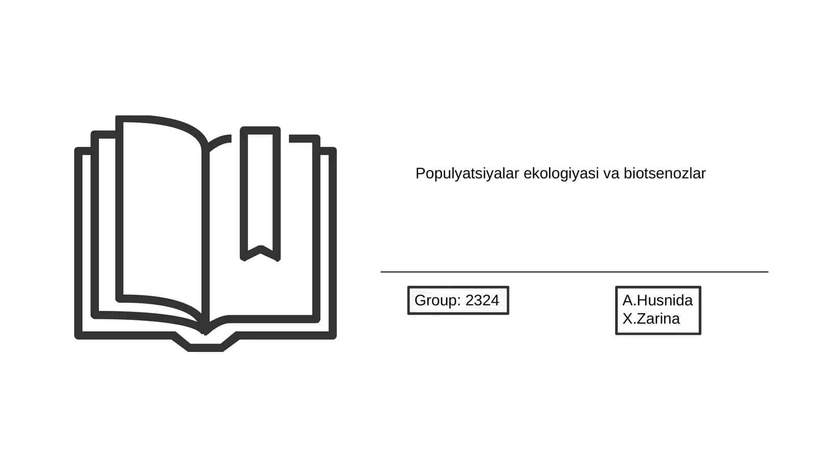 Populyatsiyalar ekologiyasi va biotsenozlar
