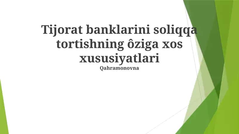 Tartibga solish kapital talablari va soliqlar