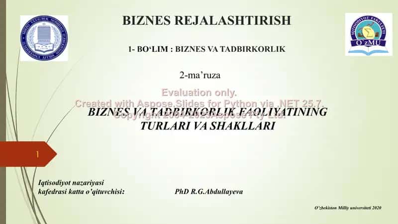 Biznes rejalashtirish