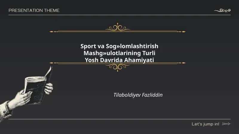 Sport va Sog»lomlashtirish