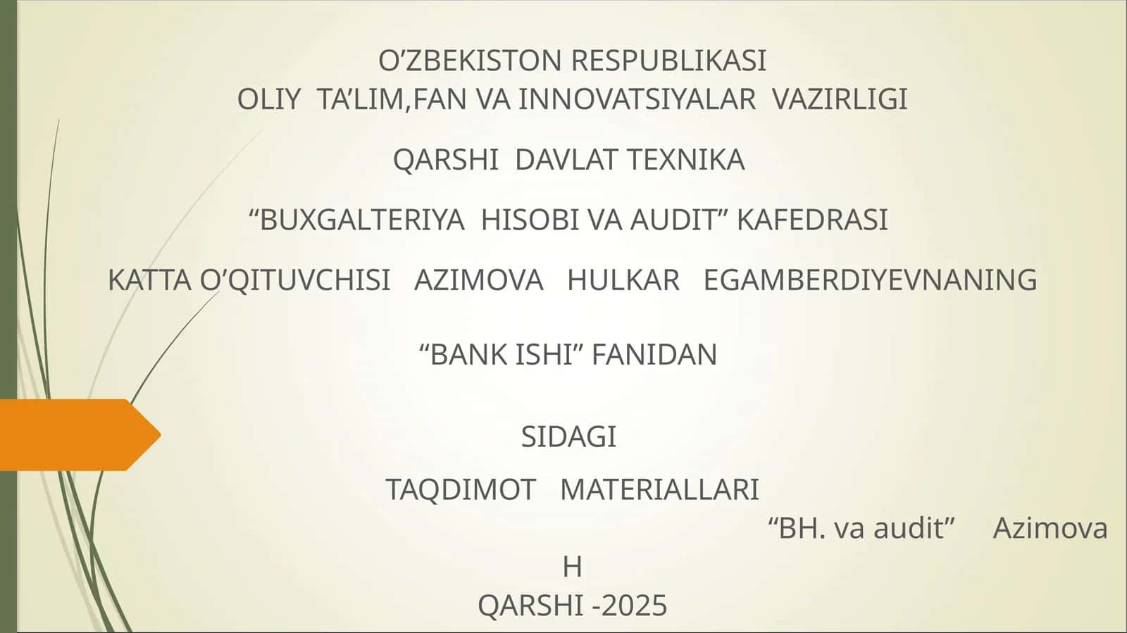 Kichik biznes va tadbirkorlik sub’yektrlarini kreditlash