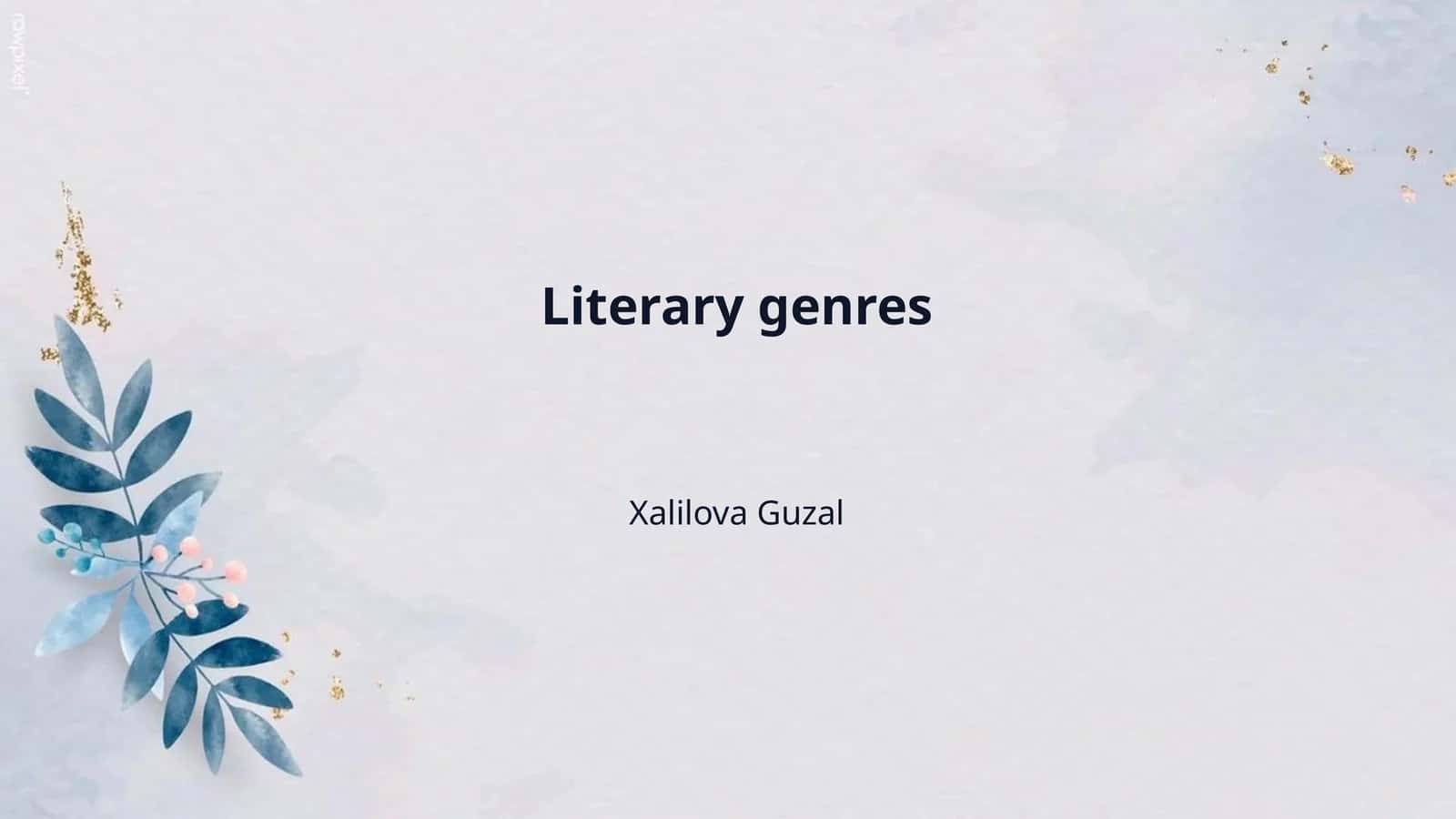 Literary genres