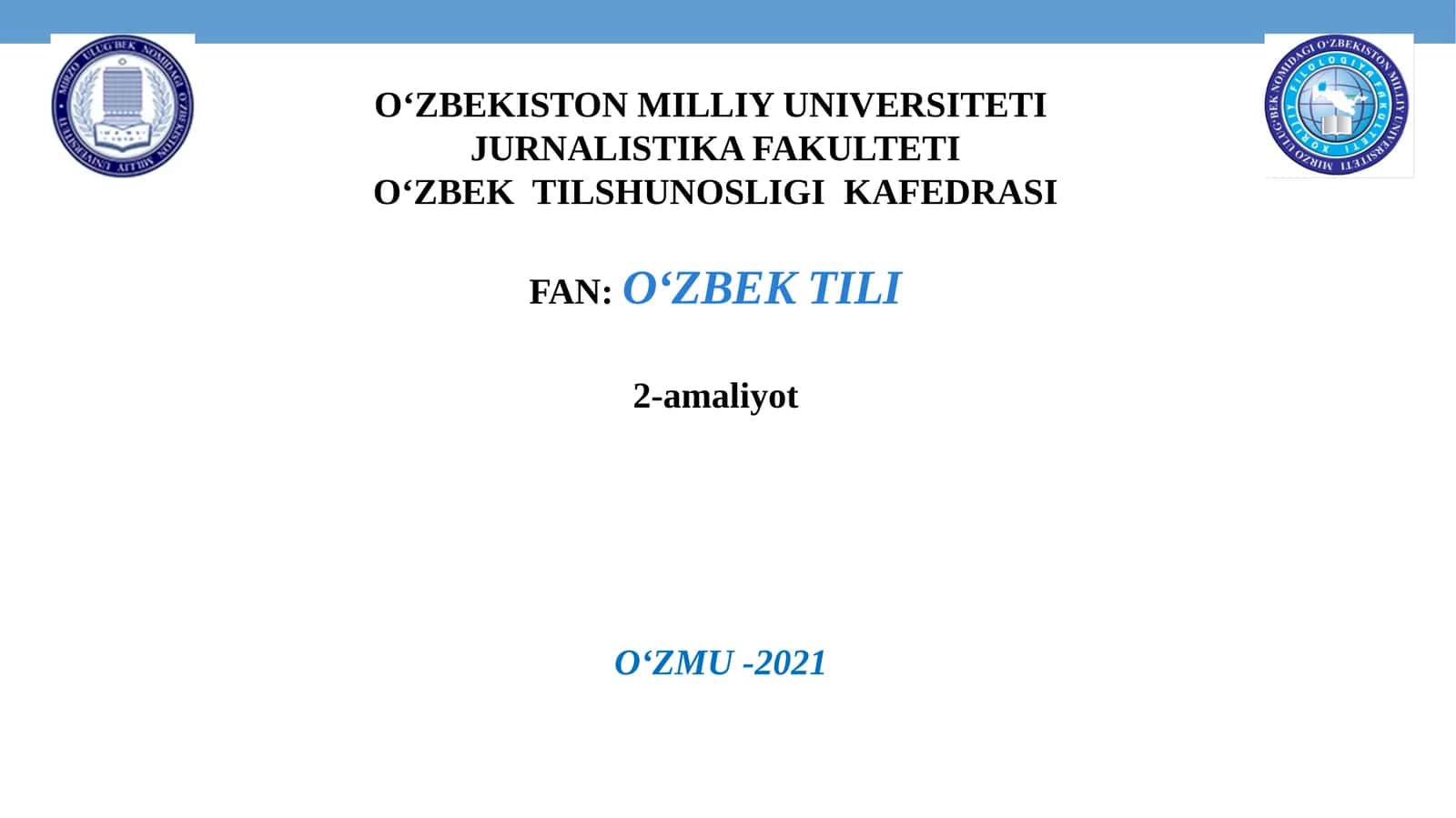 O‘ZBEKTILI
