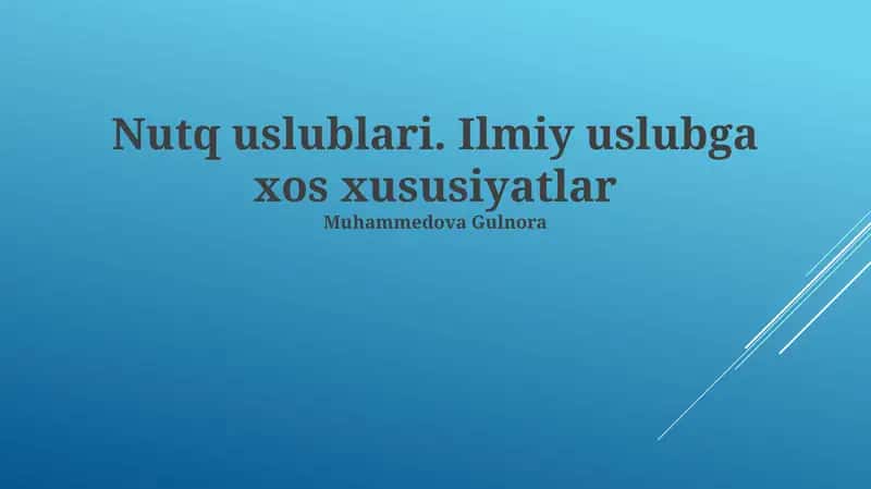 Grafikalar va jadvallardan foydalanish