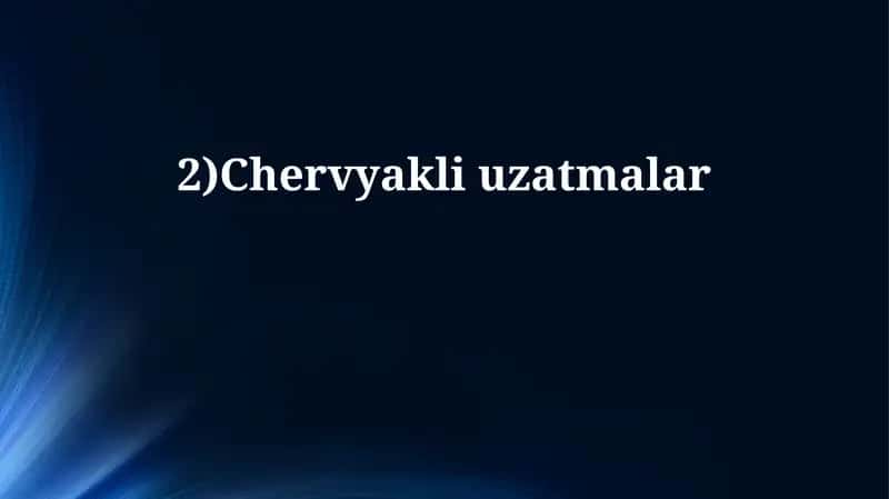 Chervyakli uzatmalar