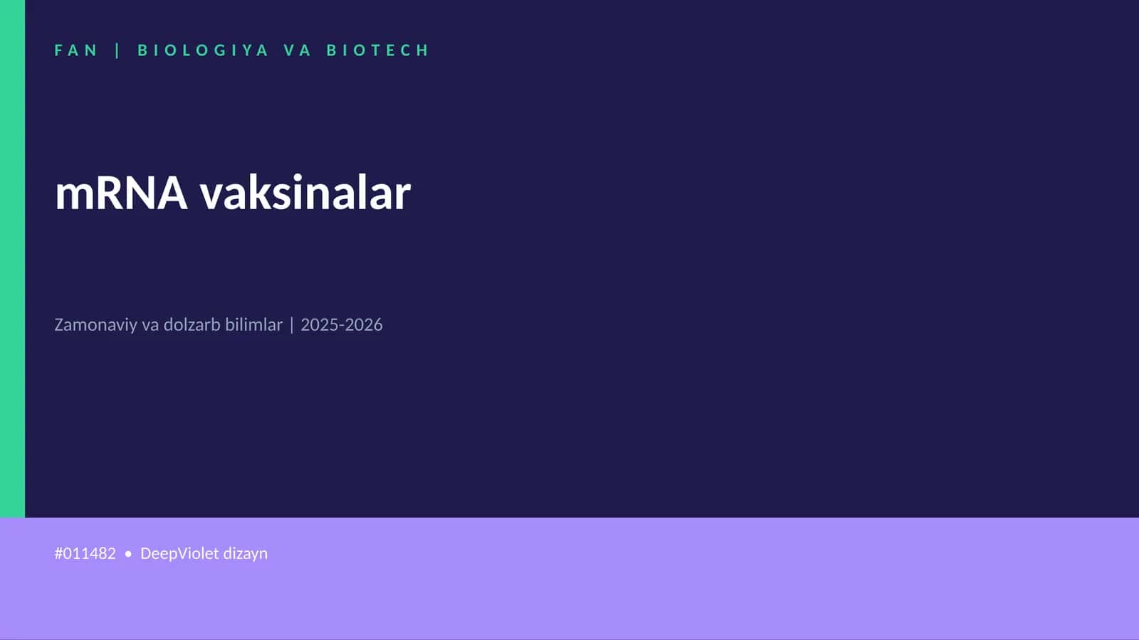 mRNA vaksinalar