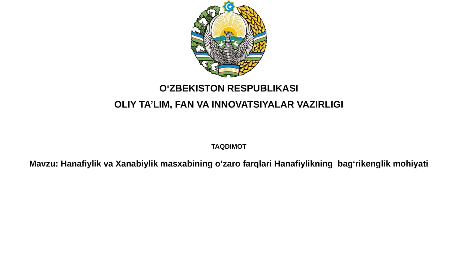 Hanafiylik va Xanafiylik