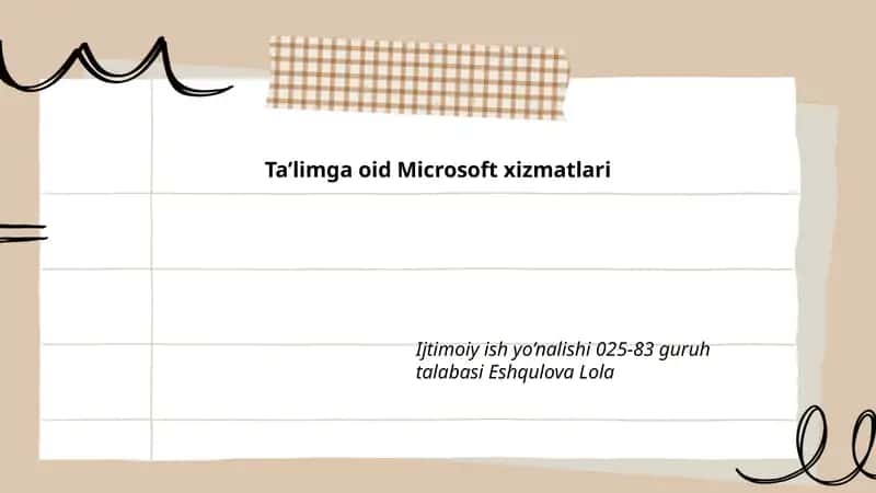 Microsoft xizmatlari