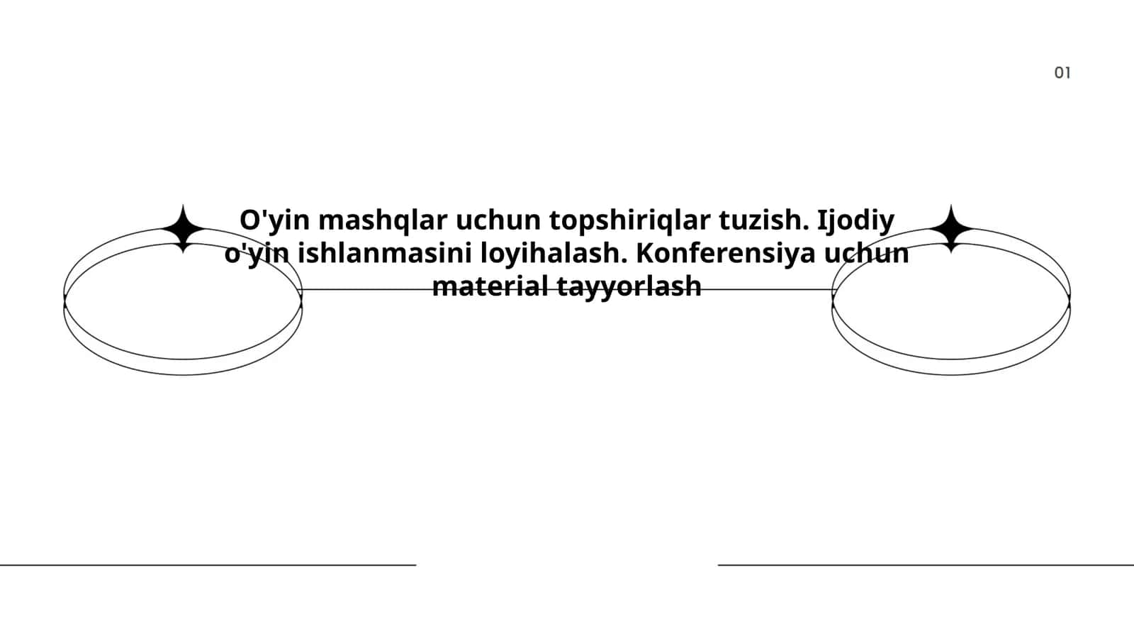 O'yin mashqlari uchun ijodiy strategiyalar
