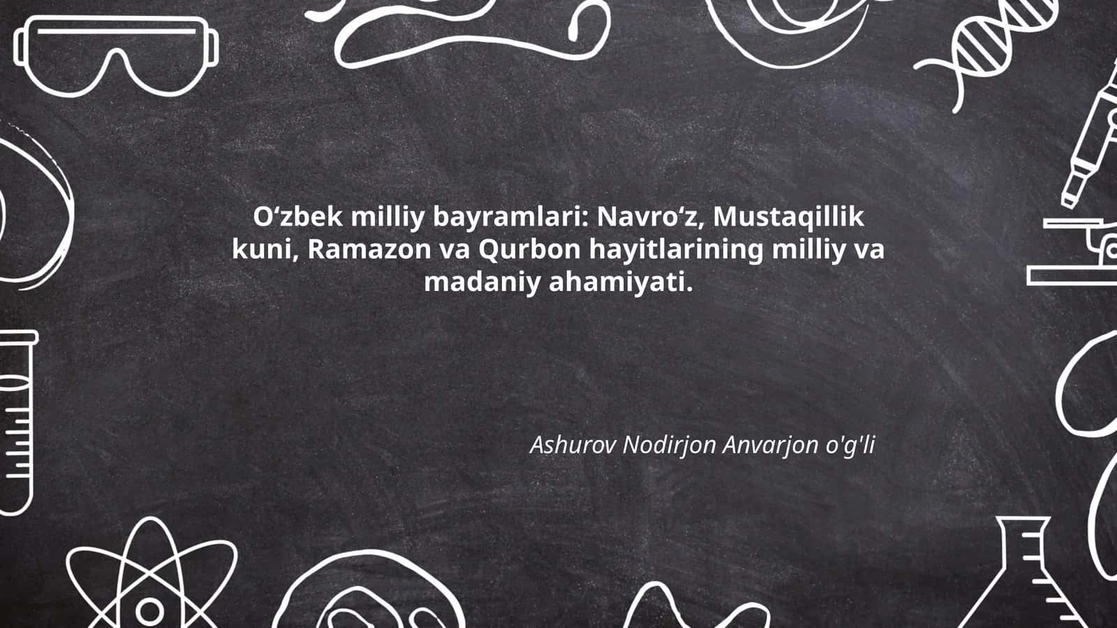 O‘zbek milliy bayramlari