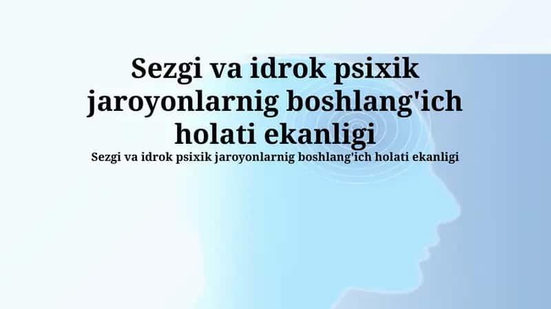 Intuitsiya va Idrok