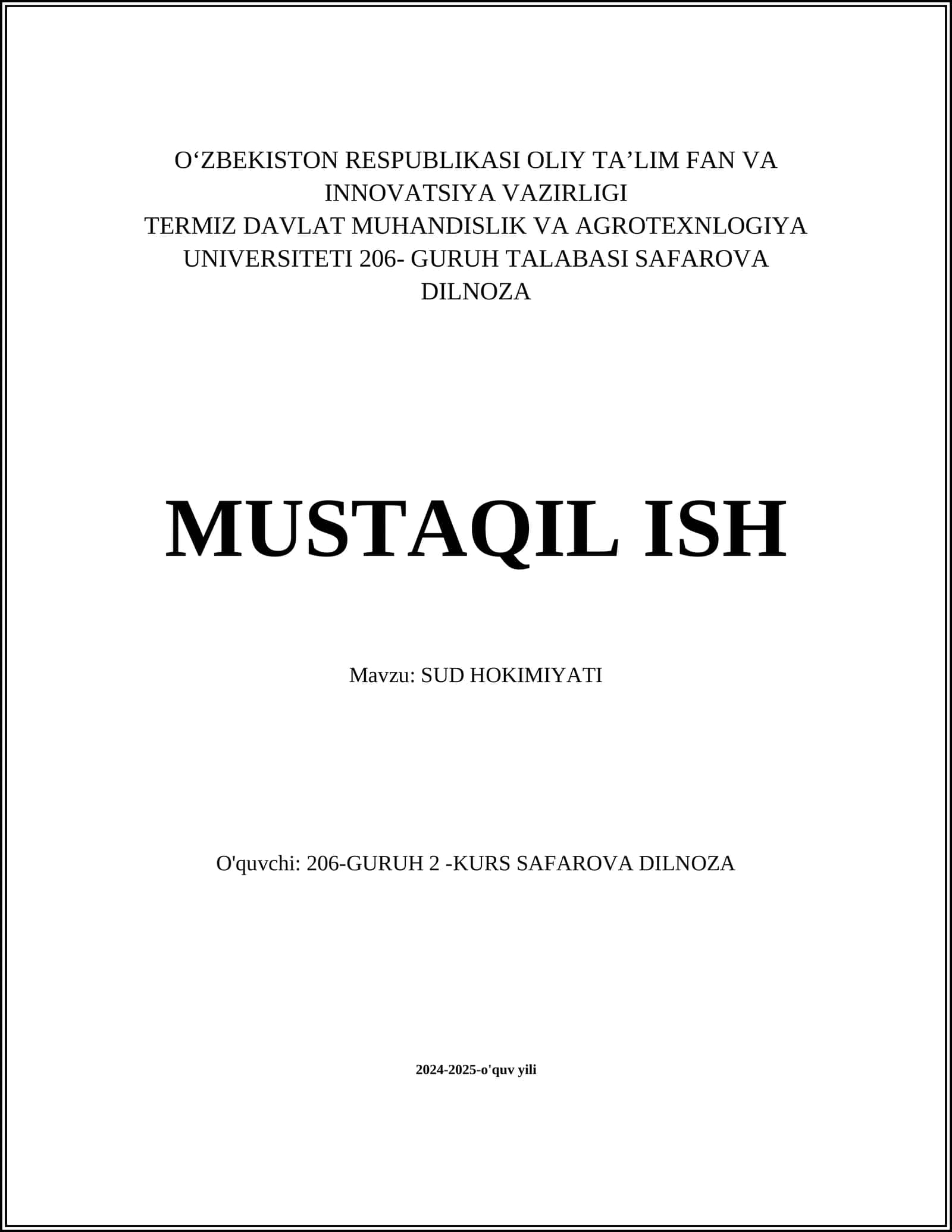 SUD HOKIMIYATI