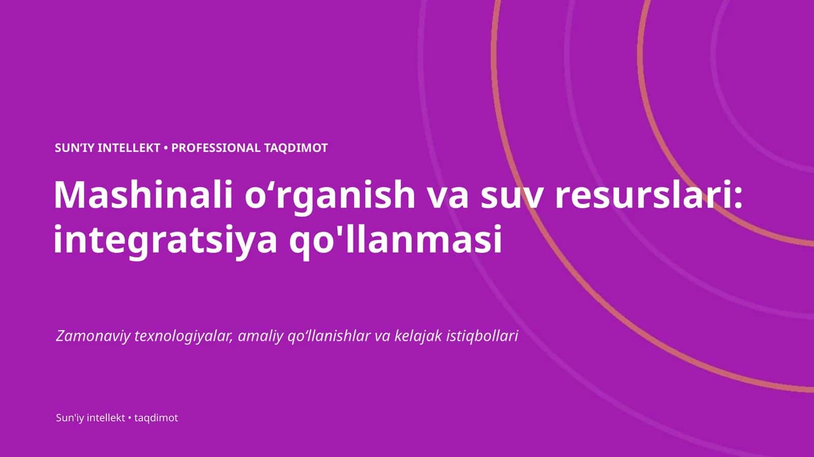 SUNʼIY INTELLEKT • PROFESSIONAL TAQDIMOT