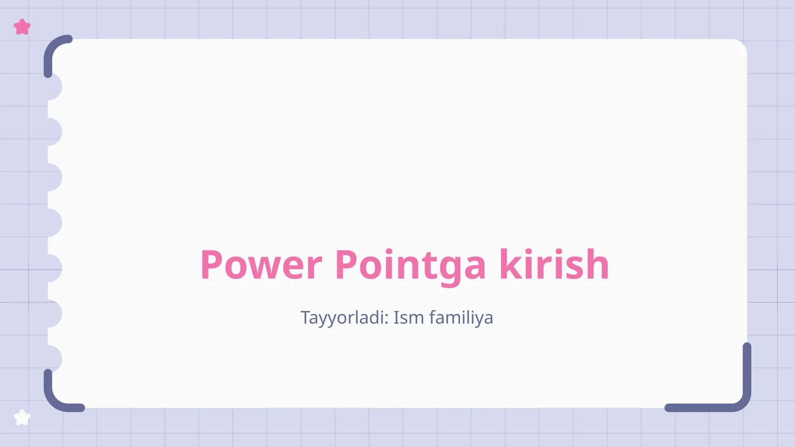 Power Pointga kirish