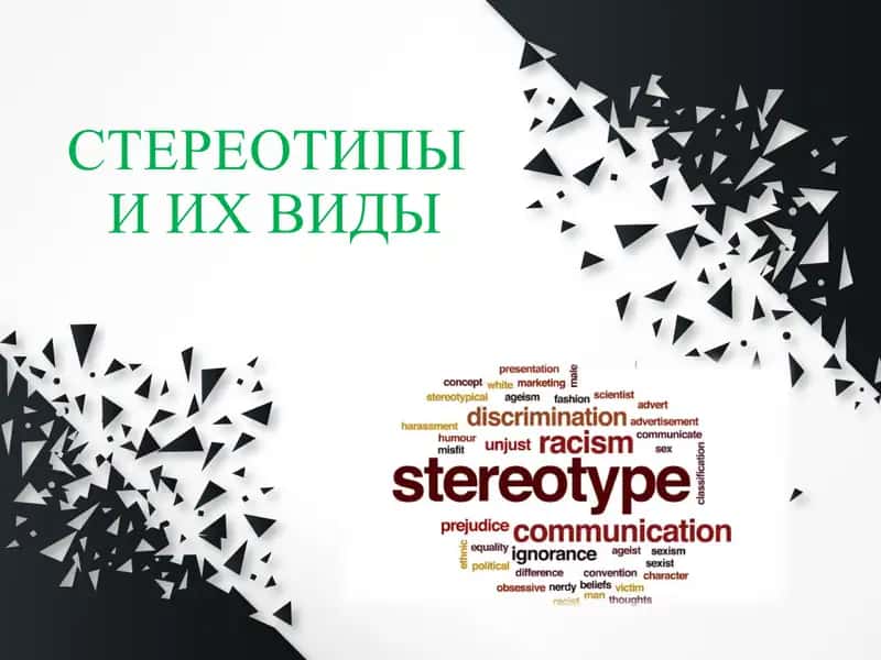 СТЕРЕОТИПЫИ ИХ ВИДЫ