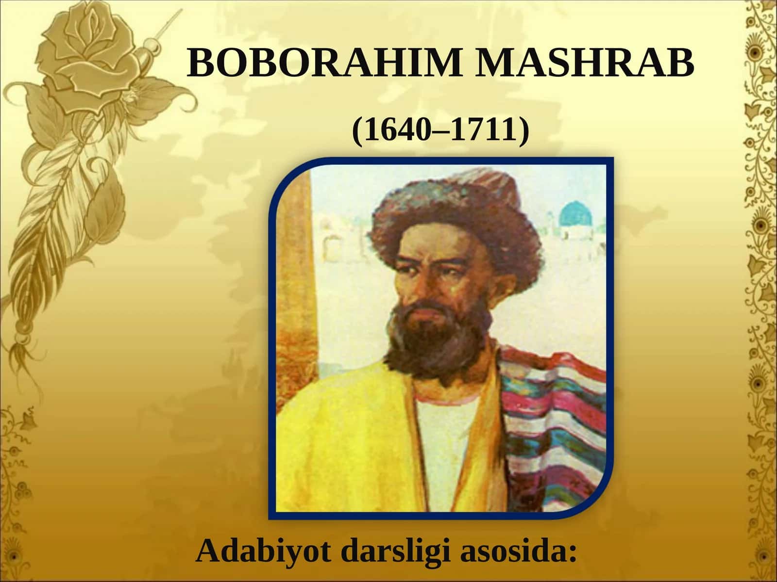 BOBORAHIM MASHRAB