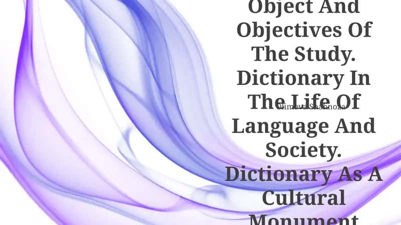 Theoretical And Practical Lexicography