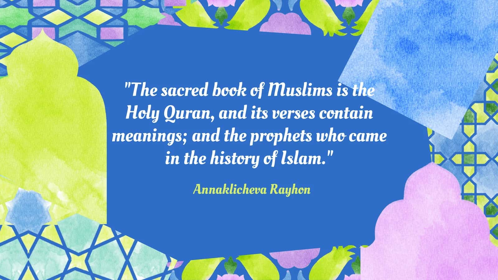 Understanding Quranic Verses