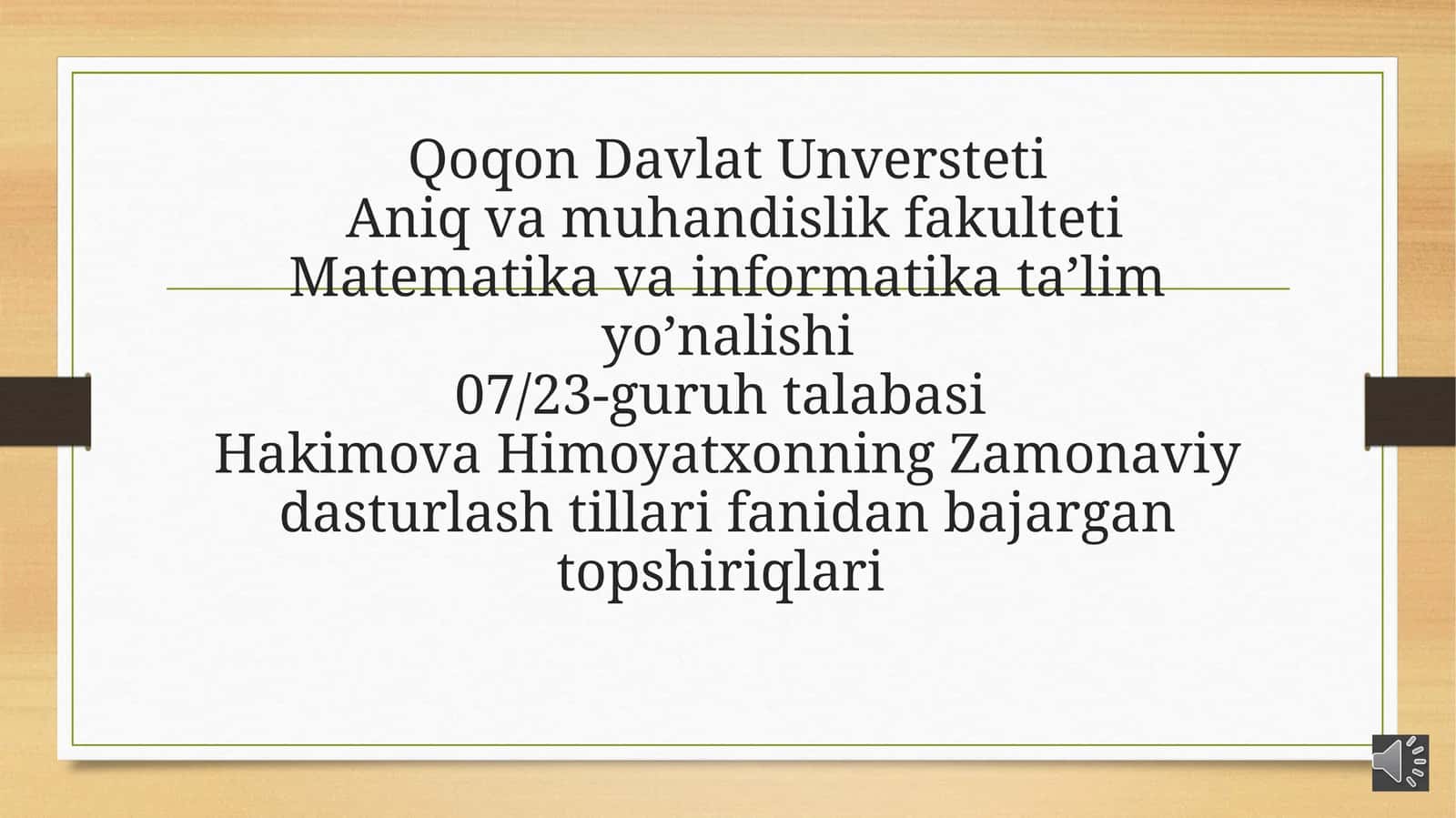 Pythonda obyektga yo'naltirilgan dasturlash