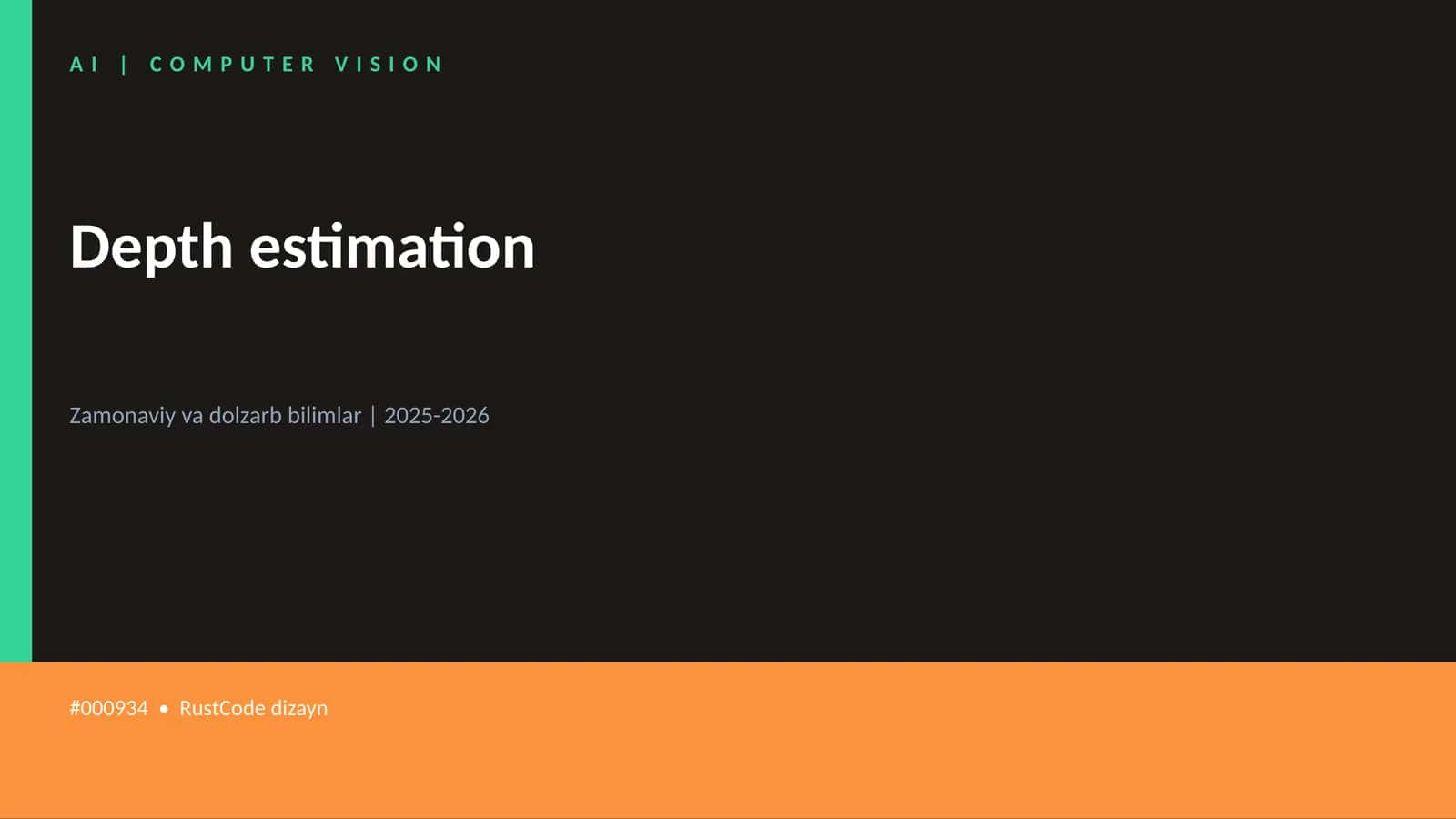 Depth estimation