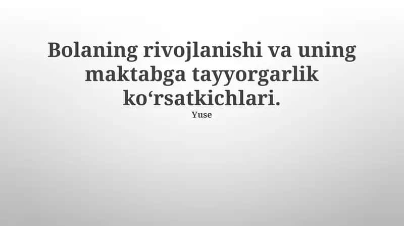 Til va muloqot ko'nikmalari