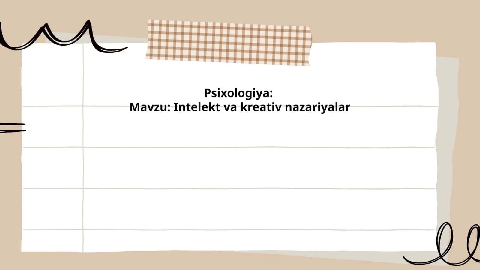 Intelekt va kreativ nazariyalar