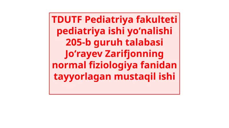 Eritrotsitlar Turlari