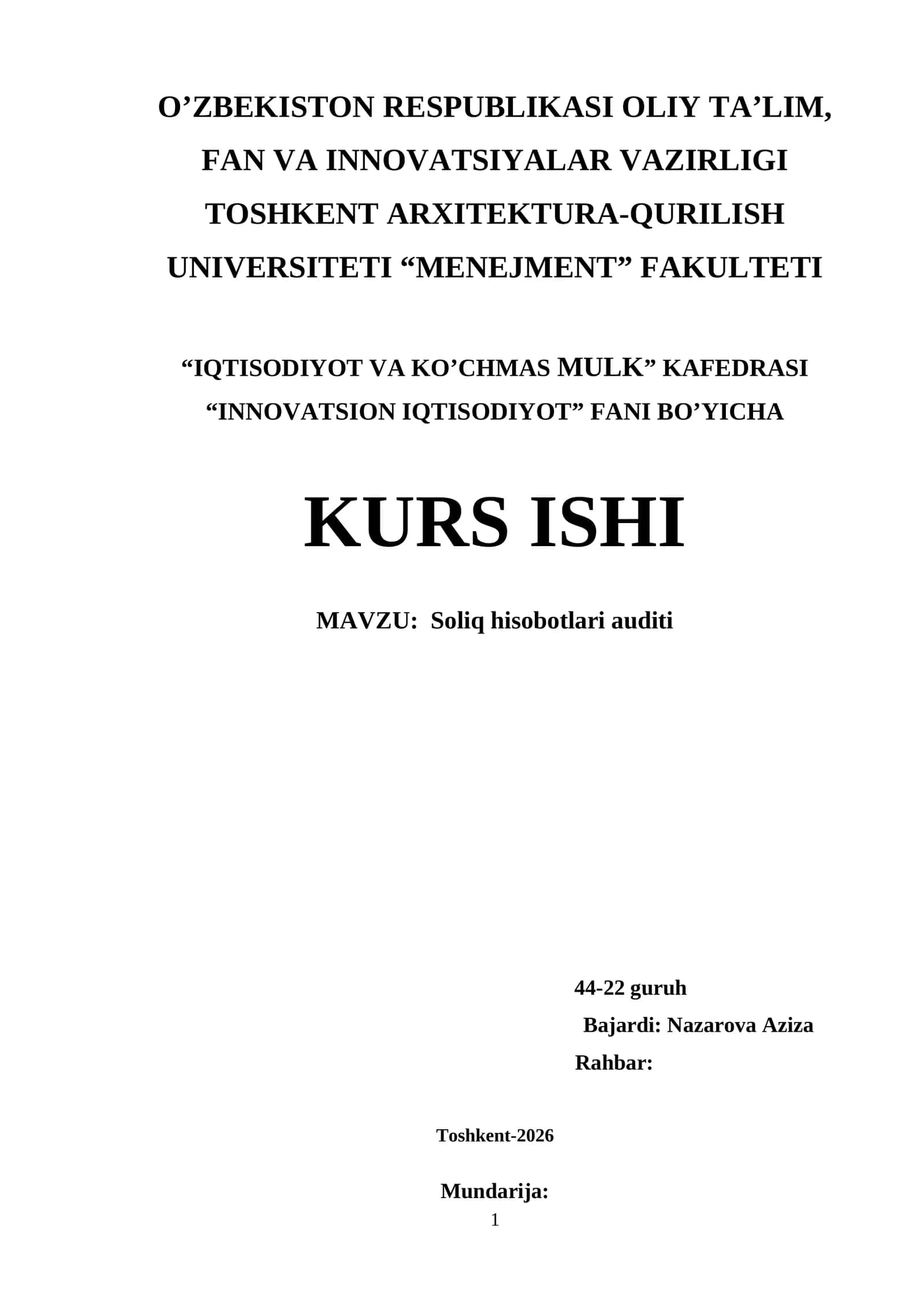 Soliq hisobotlari auditi