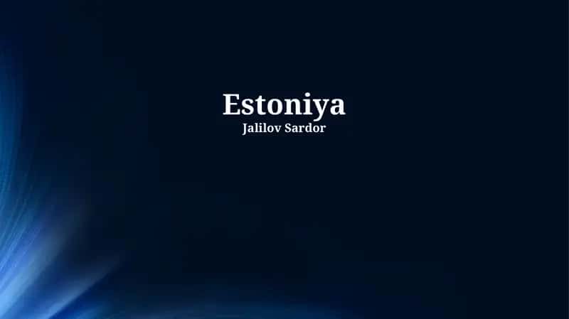 Estoniya madaniyati