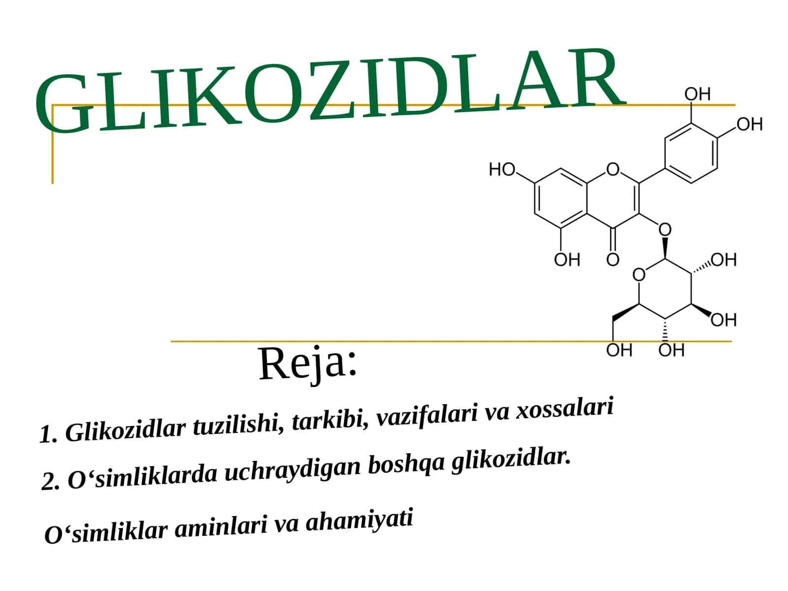 GLIKOZIDLAR