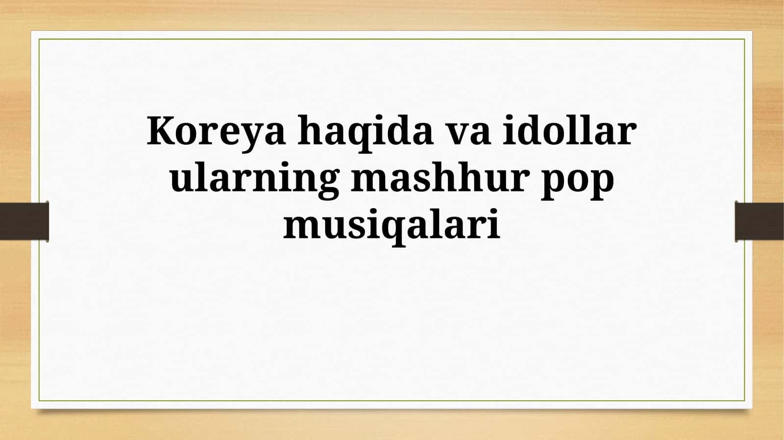 Koreya va K-pop idollari