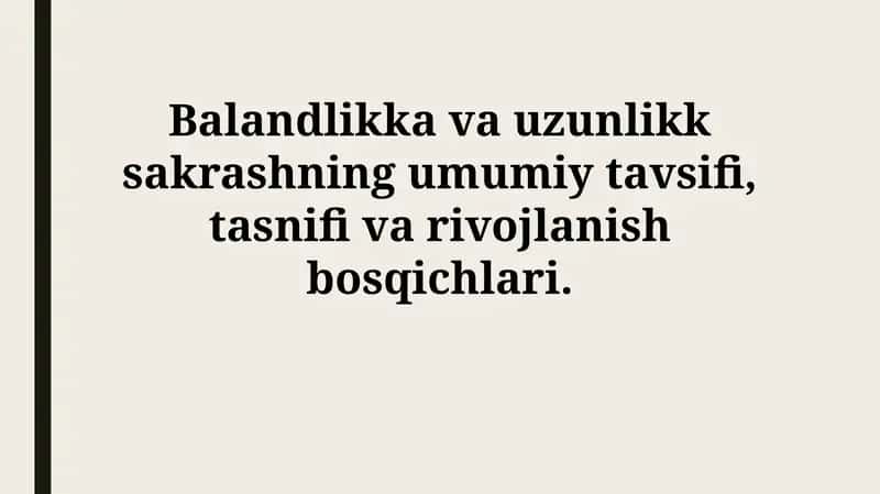 Sakrash bo'yicha musobaqalar