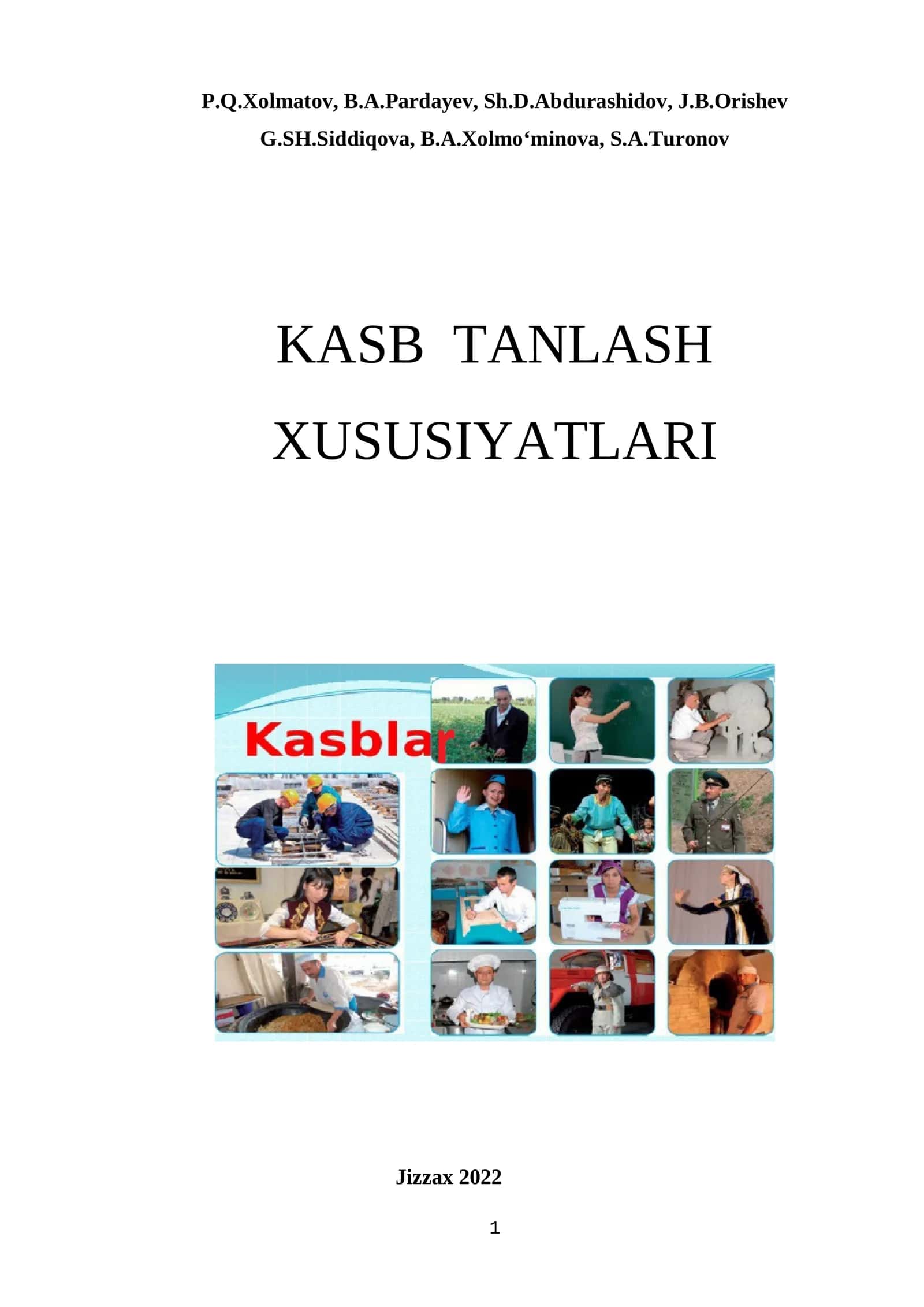 KASB TANLASH XUSUSIYATLARI