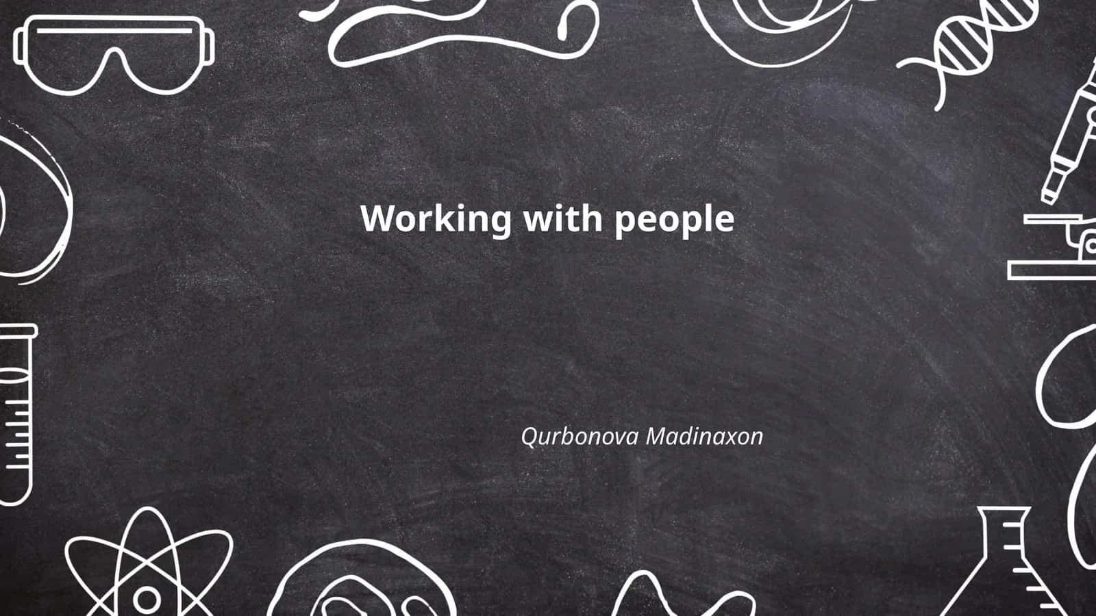 Working with people