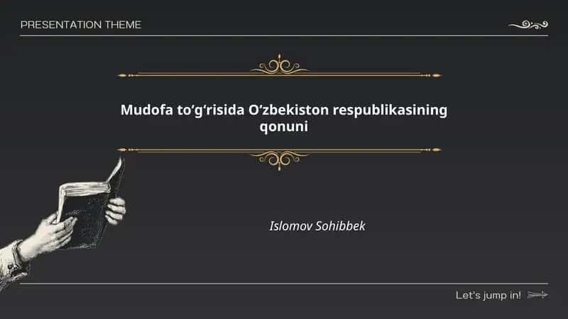 Mudofa toʻgʻrisida Oʻzbekiston respublikasining qonuni