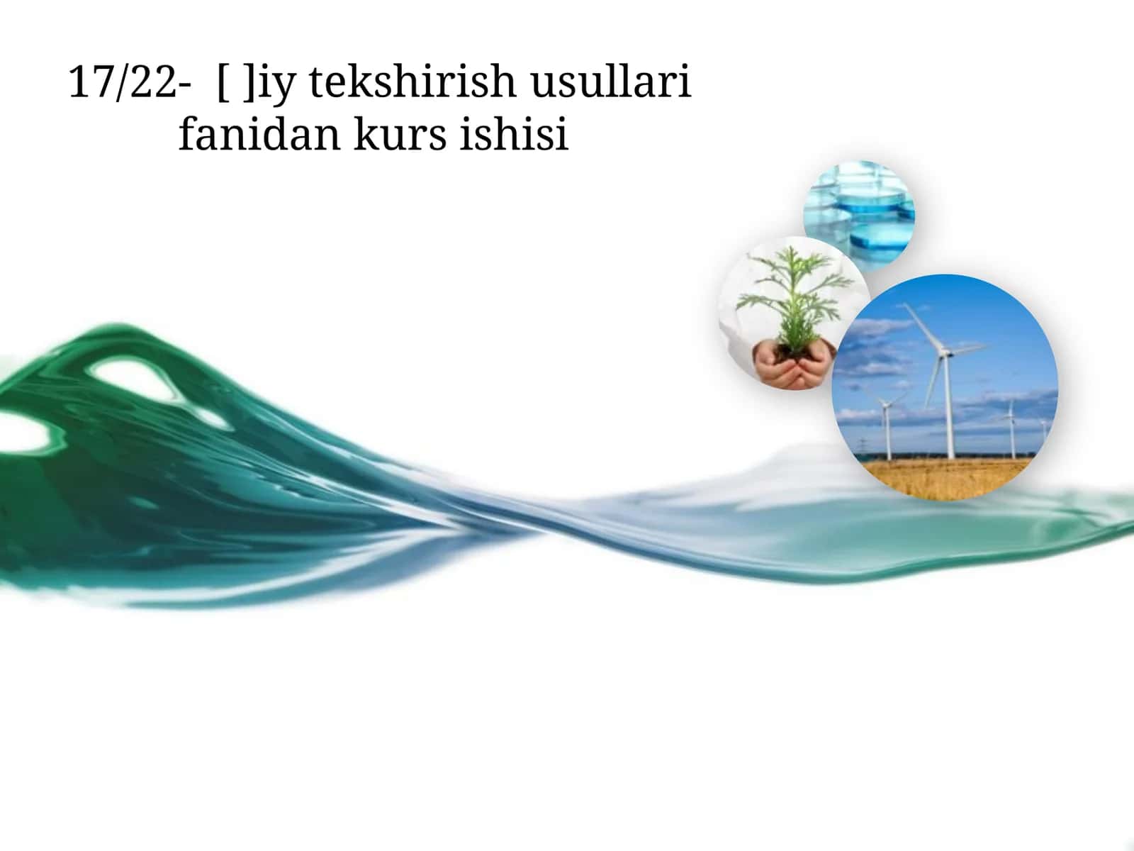 Murakkabo`g`itlarning me`yorlari va ukinlarining ekini tasirli sifatiga o`rgatish usullariga oid kurs ishchisi